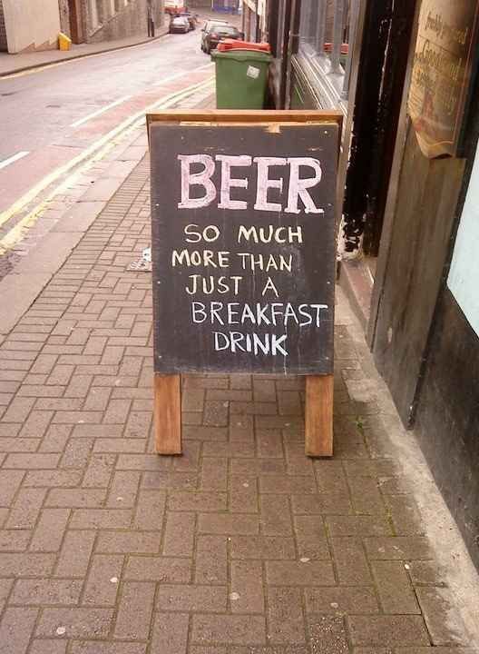 Beer. So much more than just a breakfast drink.