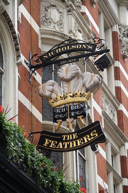 The Feathers Pub Sign